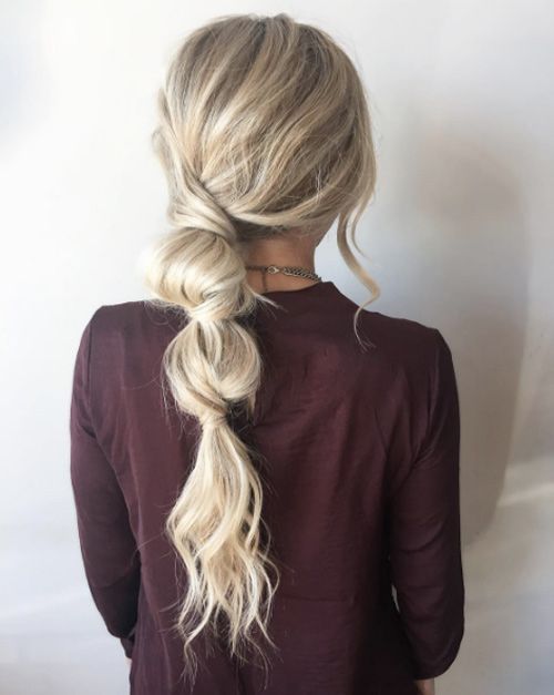 Cute bubble ponytail